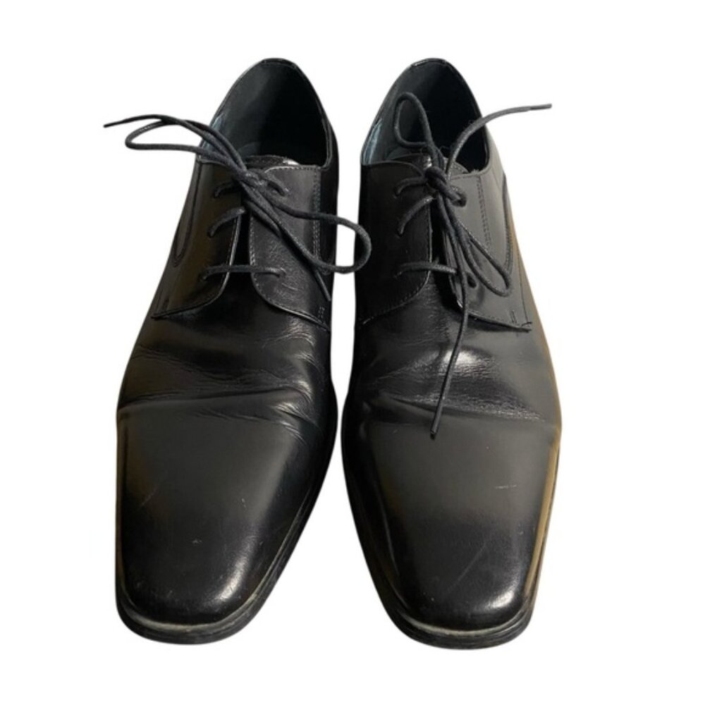 Browns Men's Classic Black Lace Up Derby Dress Shoes